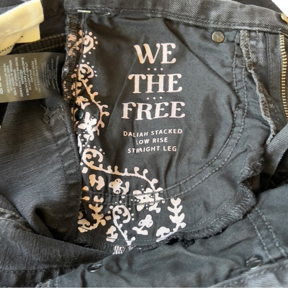 We The Free Daliah Stacked Low Rise Straight Cinched Leg Boho Urban Streetwear - Picture 6 of 13
